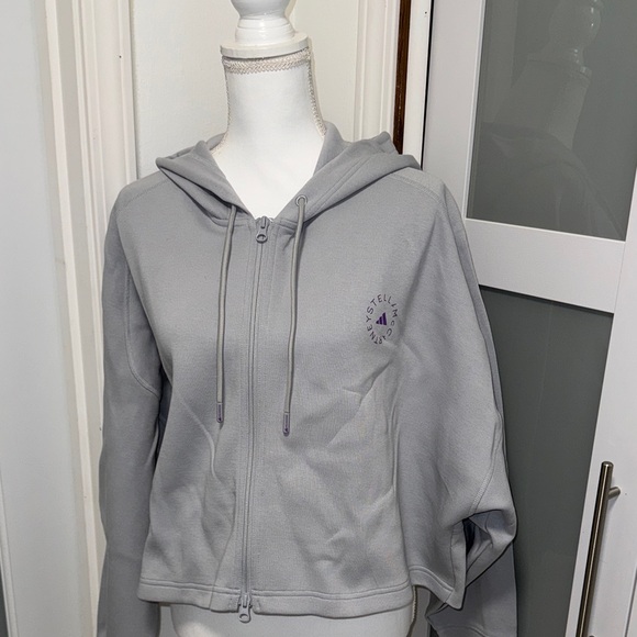 Adidas by Stella McCartney Tops - Adidas by Stella McCartney Gray Zip-Up Hoodie